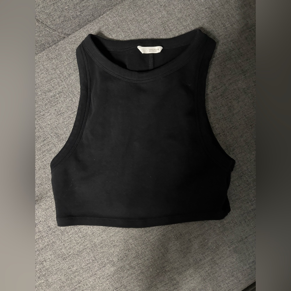 ♥️ Zara Black Crop Top Tank